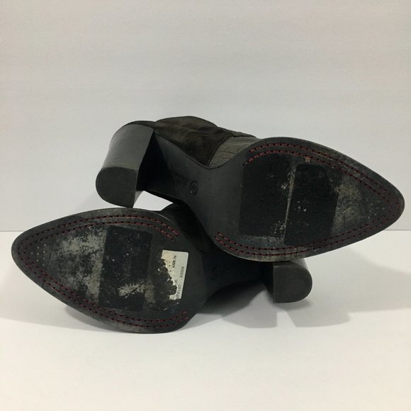 All Saints Crocodile Embossed Ankle Boots – Like New - Picture 10 of 12